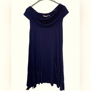 SOFT SURROUNDINGS NAVY TWO POCKET TUNIC NEW WITH TAGS! Size LARGE
